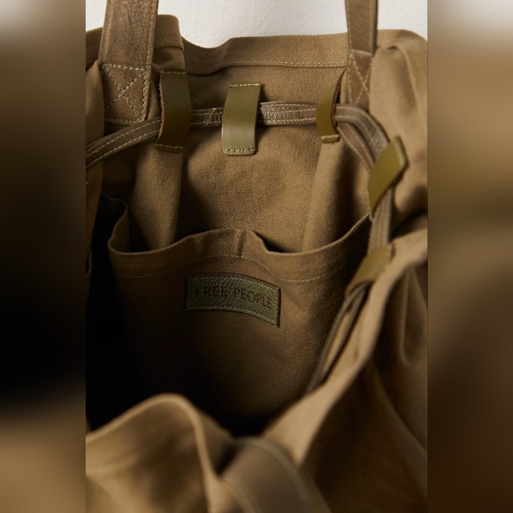 Free People Daybreaker Tote/Olive - Picture 4 of 10